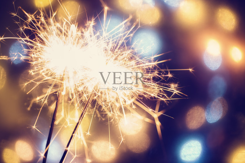 派对感受与火花正版图片素材