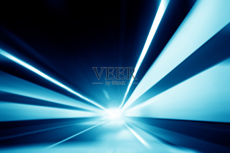 高速公路隧道的速度运动正版图片素材