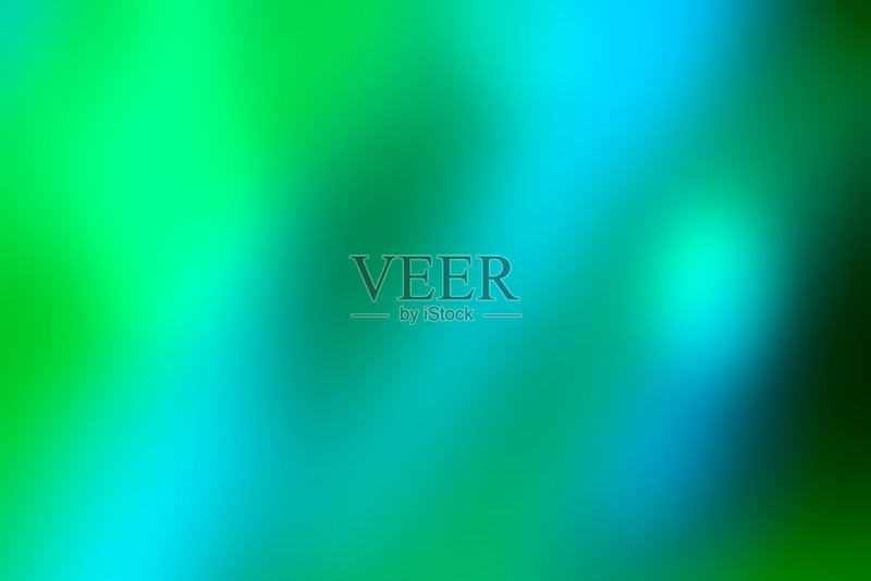 散焦光抽象背景蓝色绿色正版插画素材