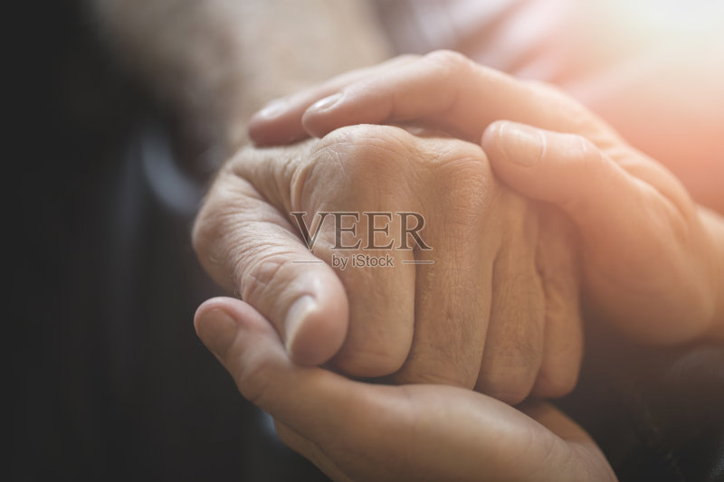 照顾长者正版图片素材