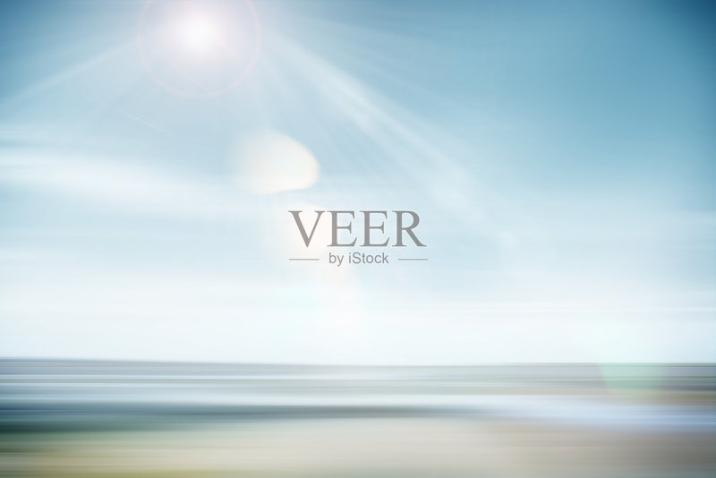 抽象的海和天空背景正版图片素材