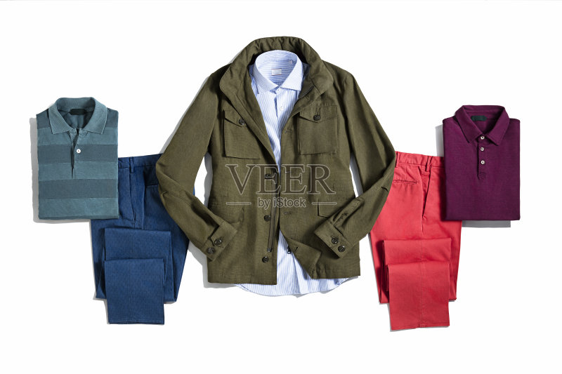 男性服装孤立在白色背景上正版图片素材