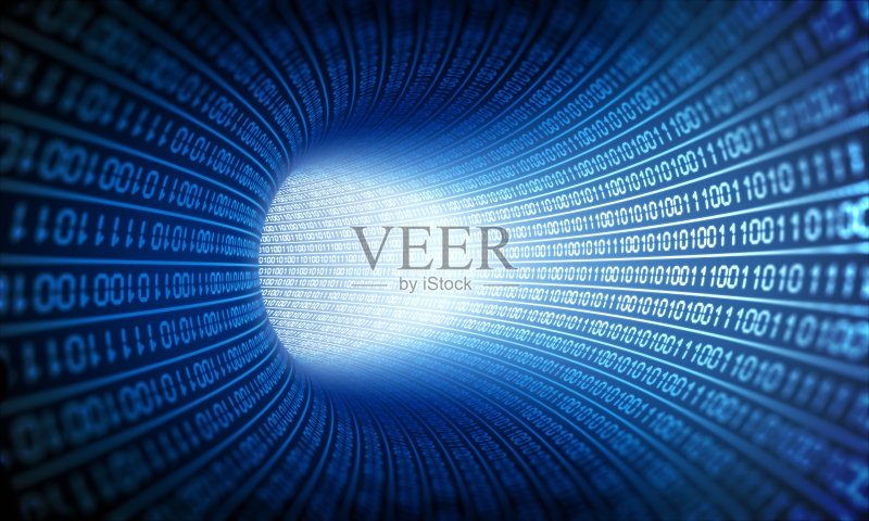 二进制隧道正版图片素材