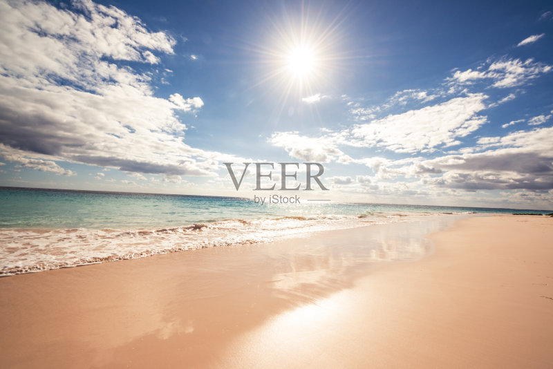 百慕大完美的海滩正版图片素材