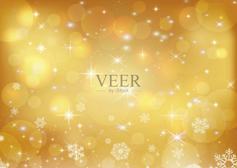 美丽的金色假日背景正版插画素材