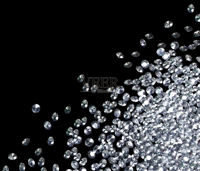 钻石在黑色正版图片素材