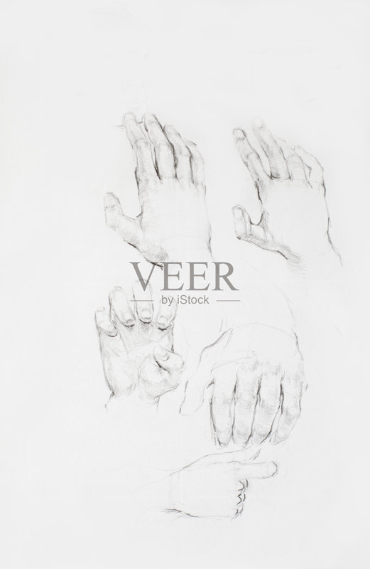 铅笔画画正版元素素材