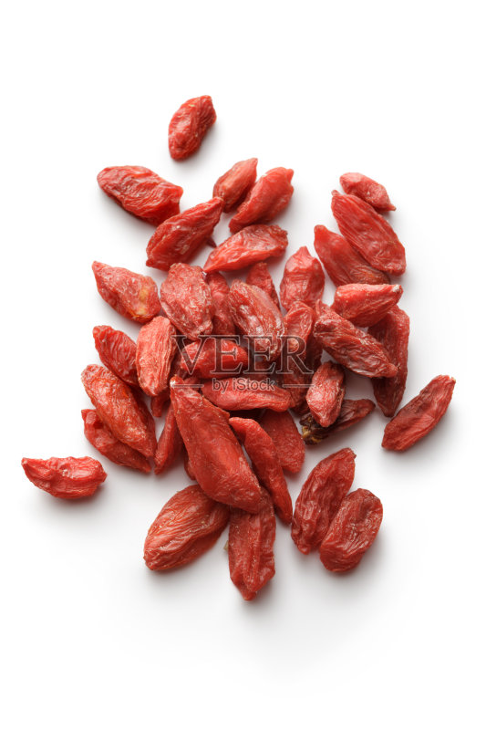 果仁:白底枸杞正版图片素材