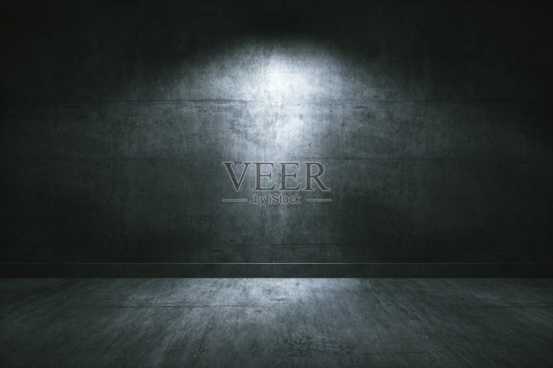 地下混凝土空房正版插画素材