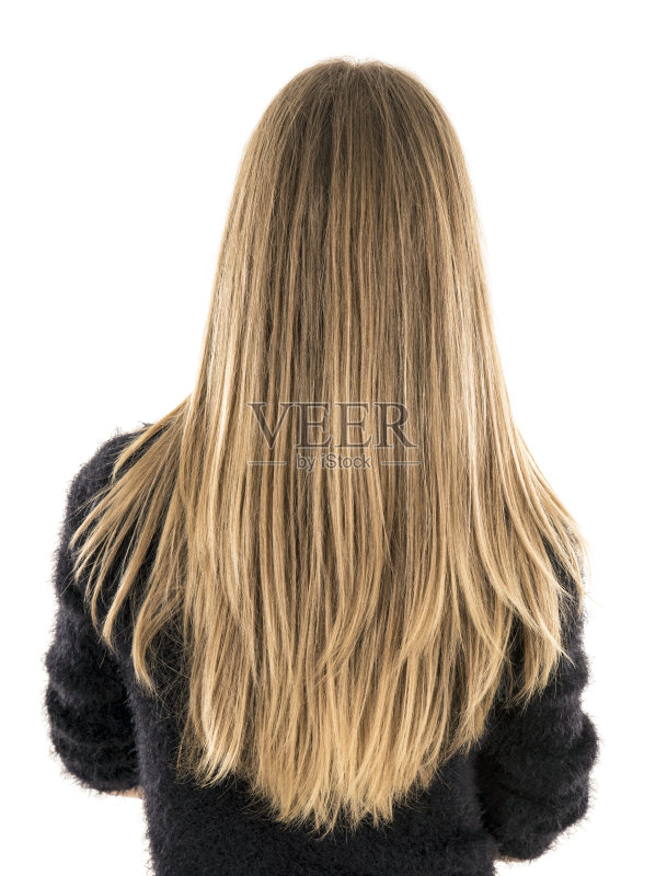 金发长发女正版图片素材