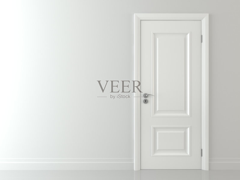 3d白色经典门正版图片素材