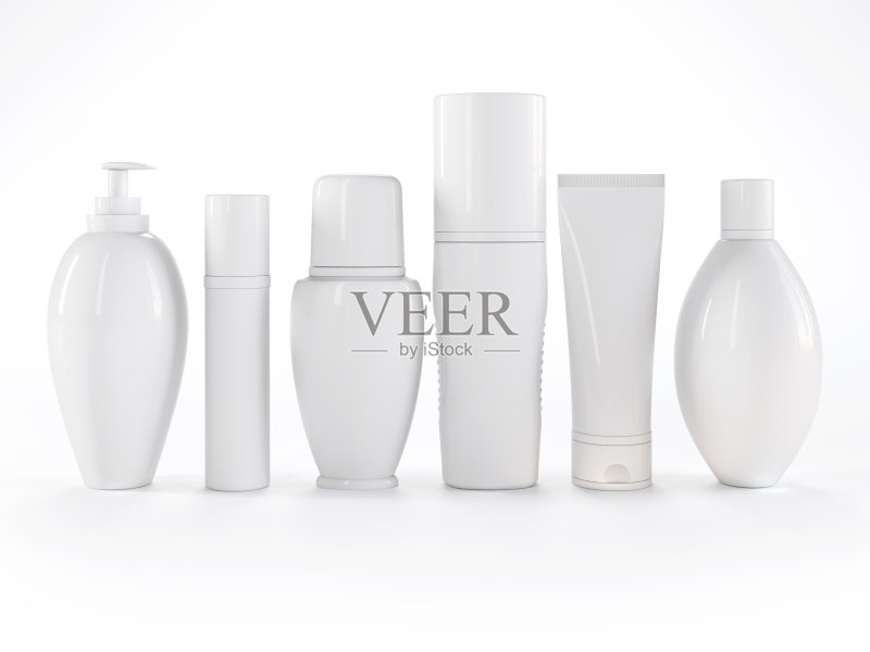 化妆品上的白色背景正版图片素材