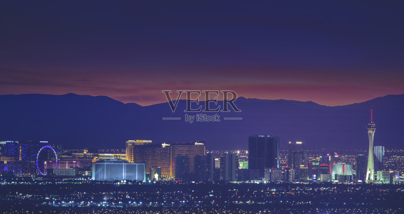 拉斯维加斯大道正版图片素材