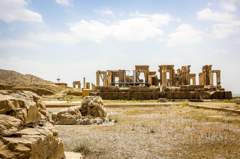 伊朗波斯波利斯遗址正版图片素材