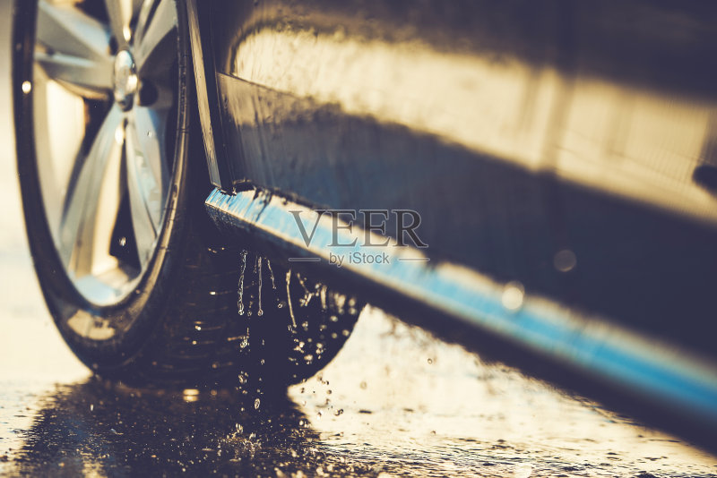 洗车细节特写正版图片素材