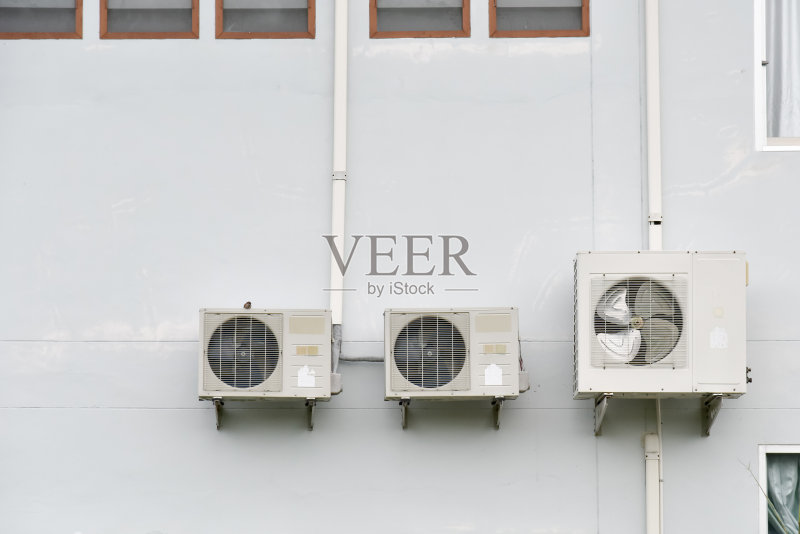 大楼里有空调正版图片素材