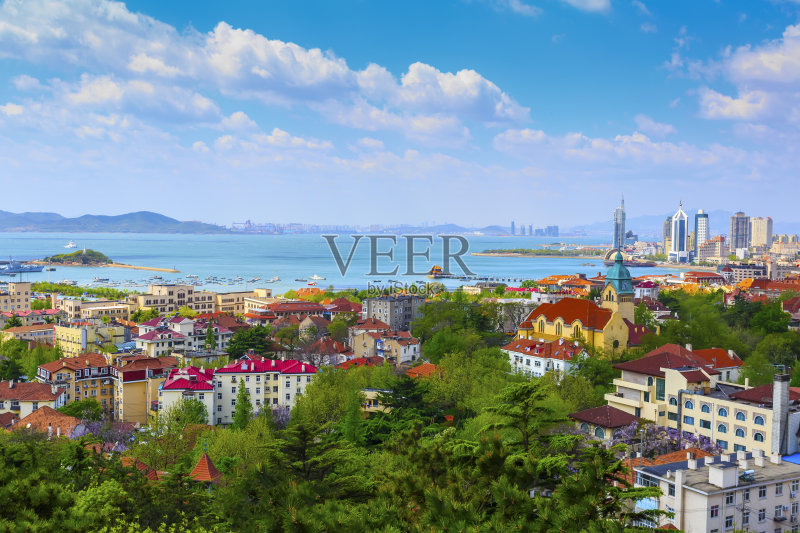 青岛美丽的风景正版图片素材