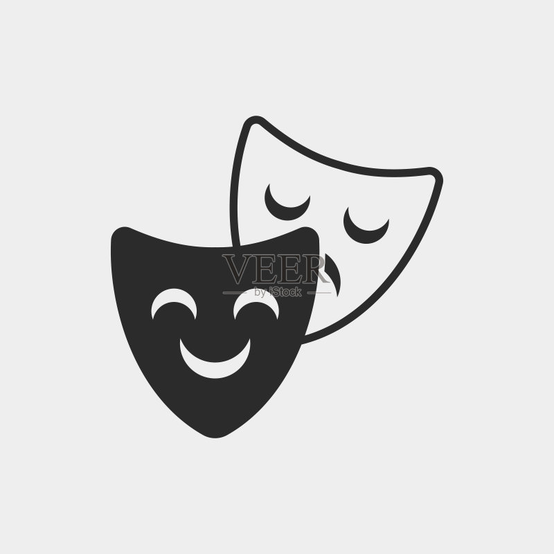 歌剧面具图标图标素材