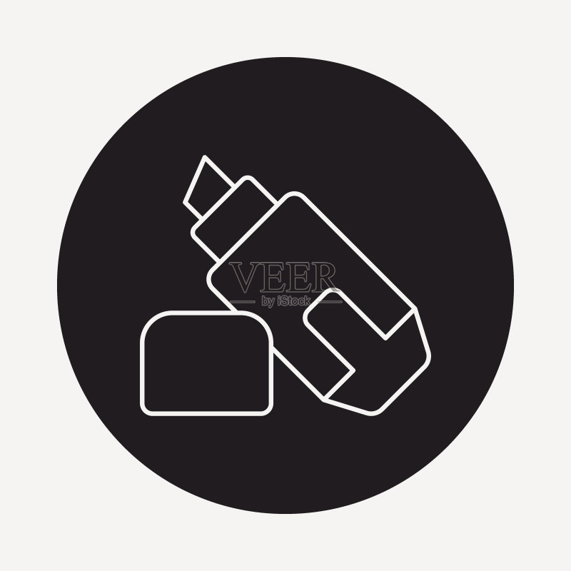马克笔线性图标图标素材