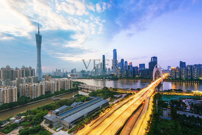 广州立德桥全景正版图片素材