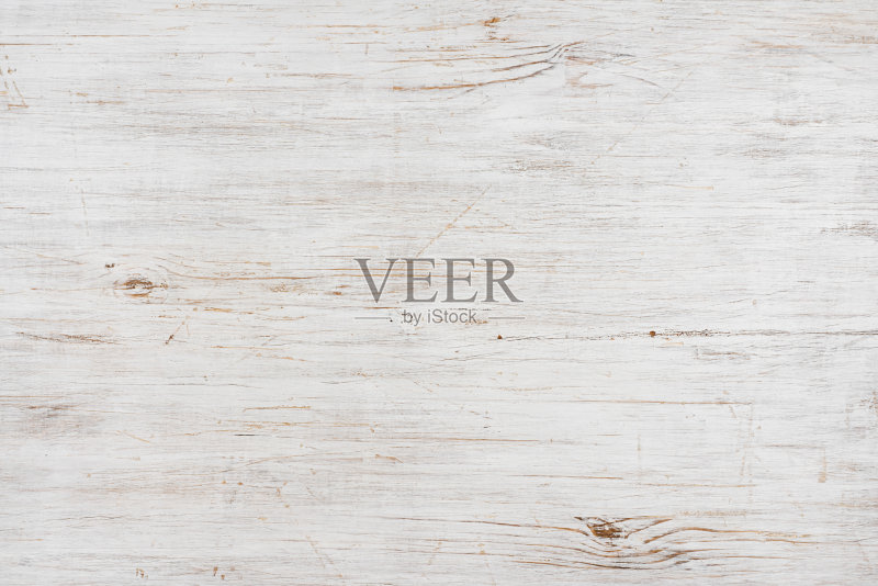 手工漂白木质纹理背景，横向定向图像正版图片素材
