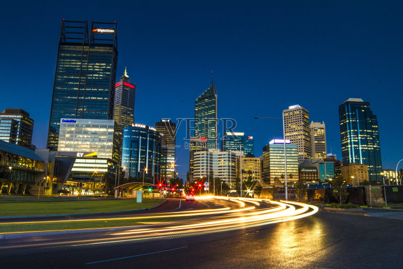 珀斯光条纹正版图片素材