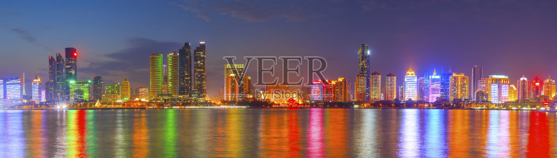 美丽的青岛夜景正版图片素材