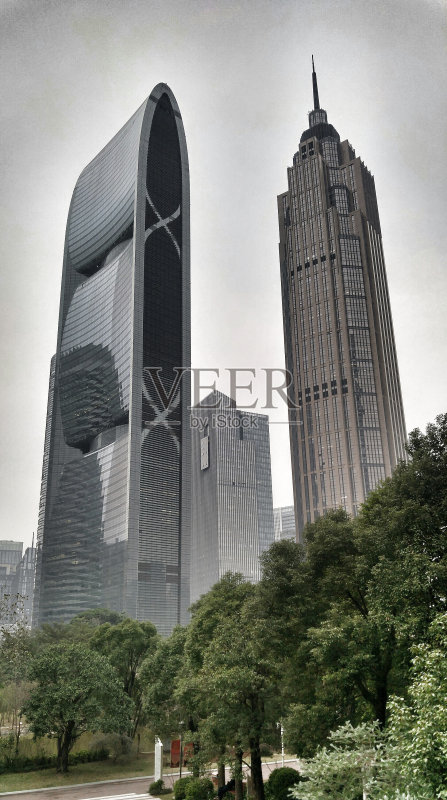 顶峰&珠江塔正版图片素材