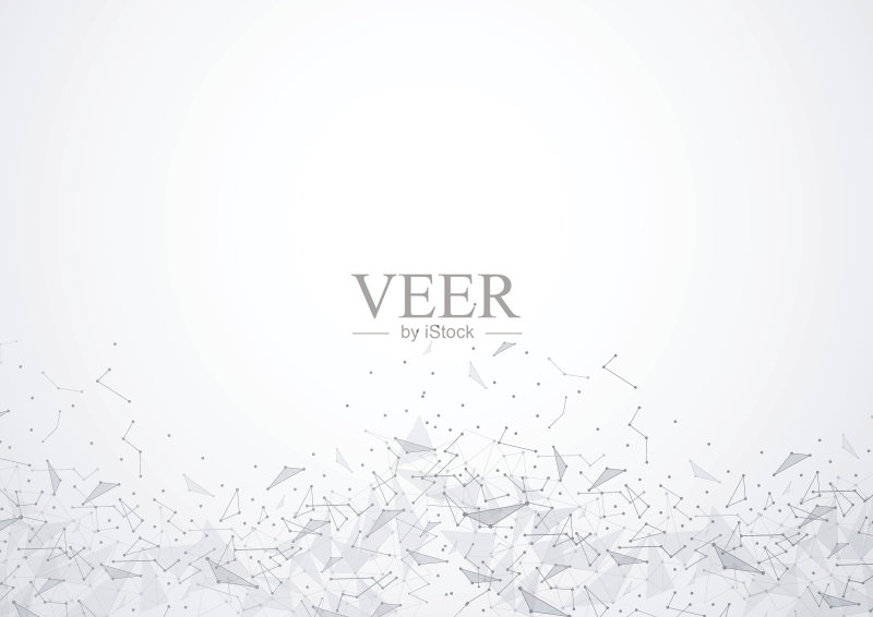 摘要多边形空间低多边形暗背景正版插画素材