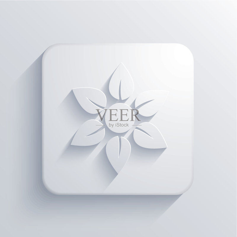 矢量光效方形图标图标素材