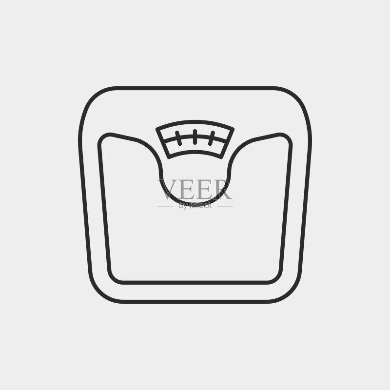 称重机线条图标图标素材