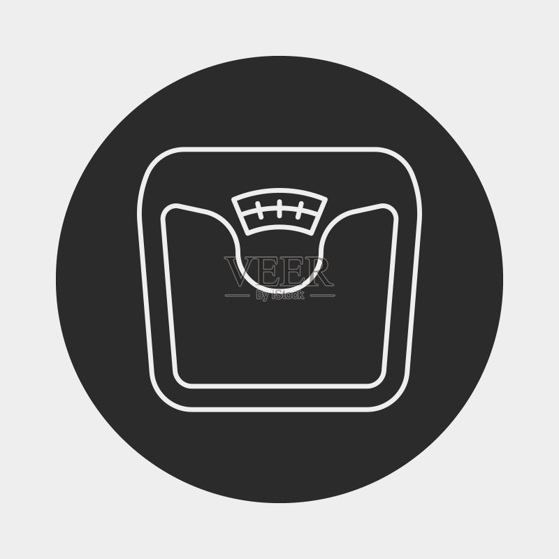 称重机线条图标图标素材