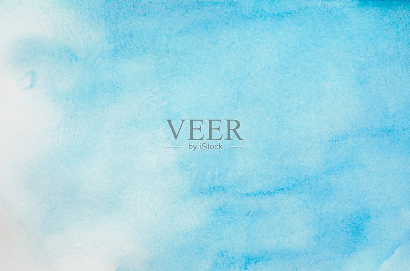 抽象蓝色水彩背景正版图片素材