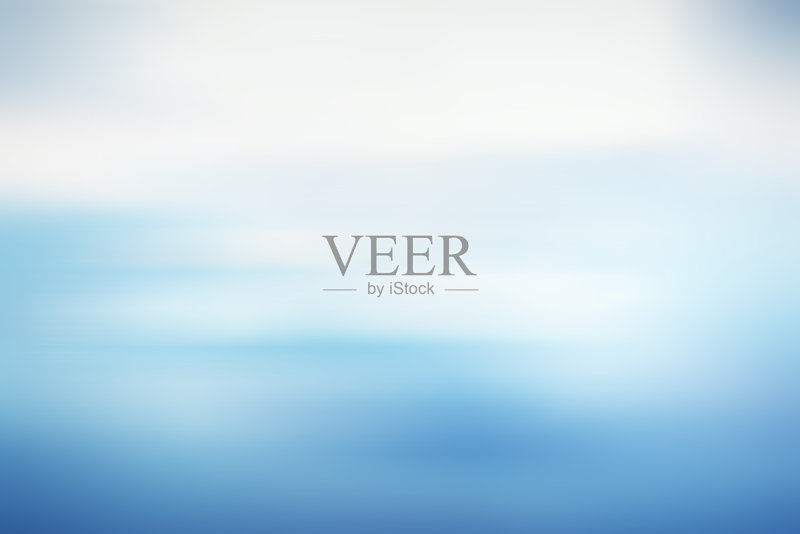 蓝色渐变软背景正版插画素材