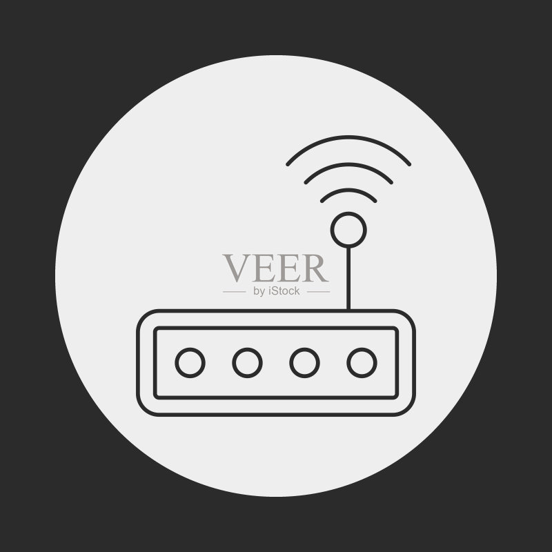 无线线条图标图标素材