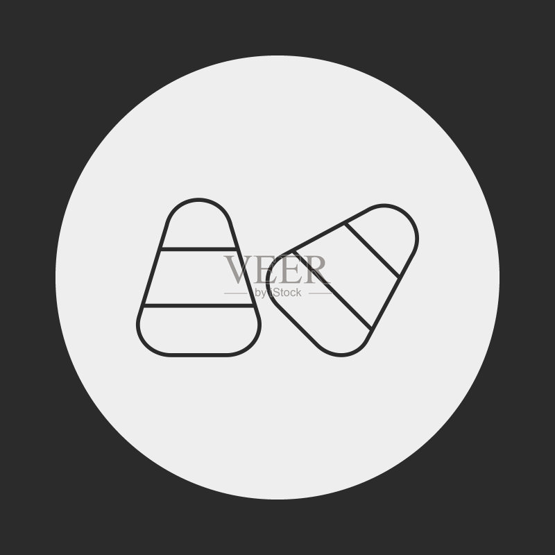巧克力线条图标图标素材