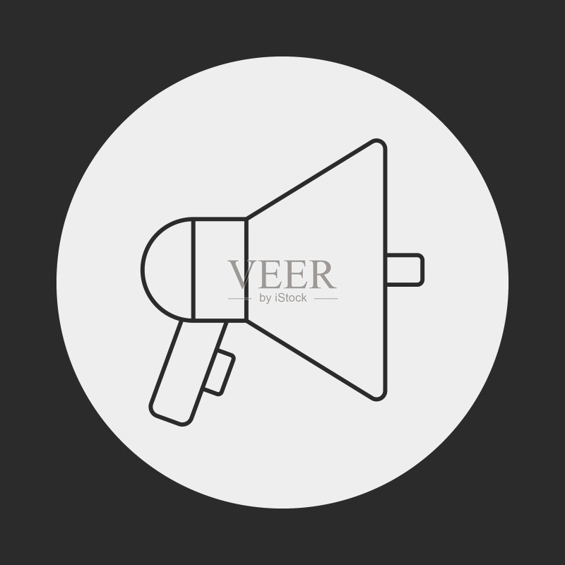 录音线性图标图标素材