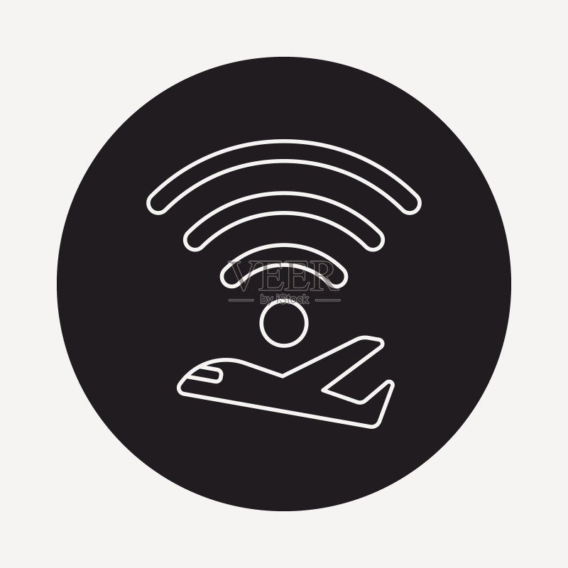 无线线条图标图标素材