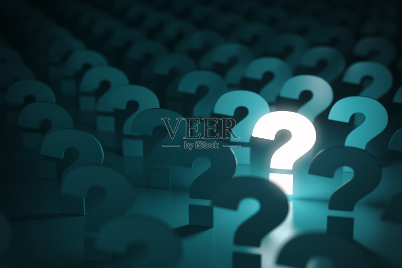 问号的迹象。想法或问题概念背景。正版插画素材