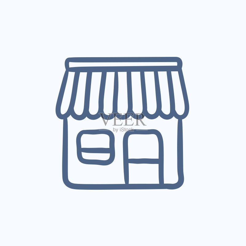 商店草图图标图标素材