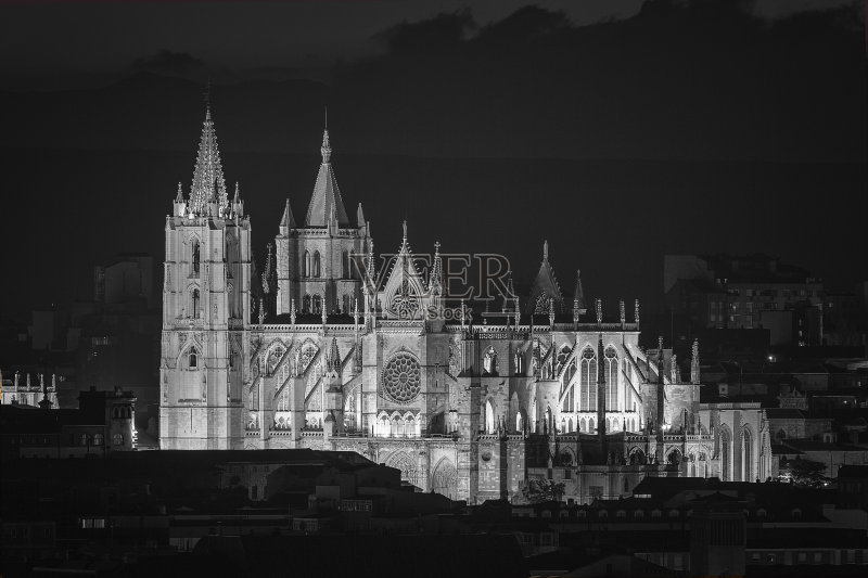 里昂大教堂正版图片素材