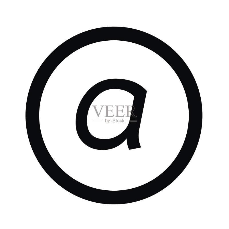 基础字体字母A图标插图设计图标素材
