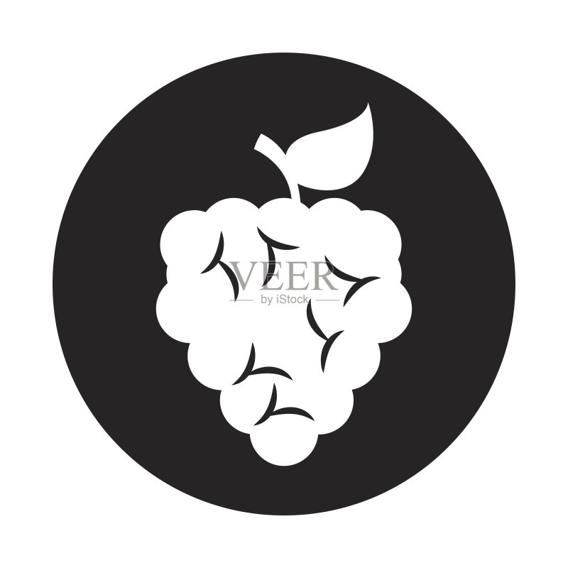 新鲜水果葡萄图标图标素材