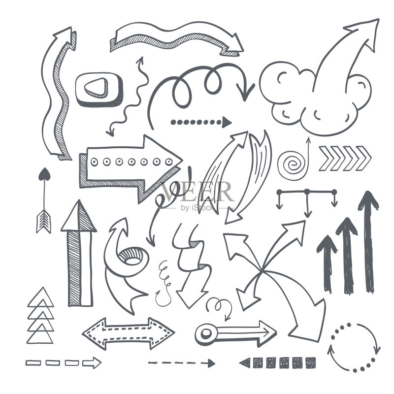 箭头图标矢量插画图标素材