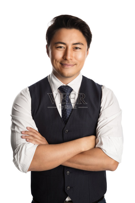 一个时髦商人的肖像正版图片素材