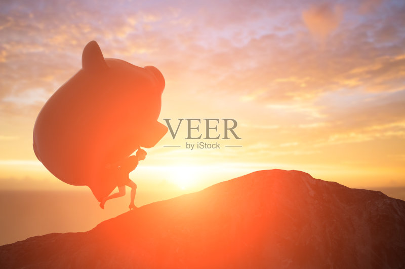 轮廓的女商人正版图片素材