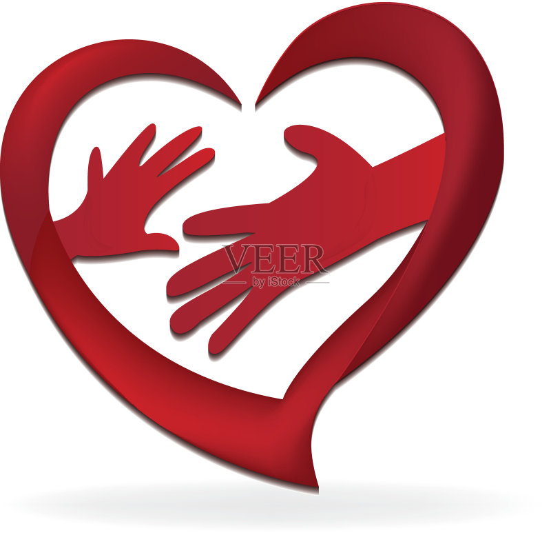 家族双手象征母子正版元素素材