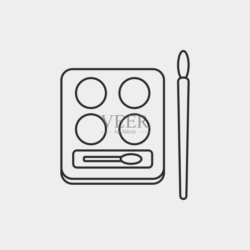 眼影线条图标图标素材