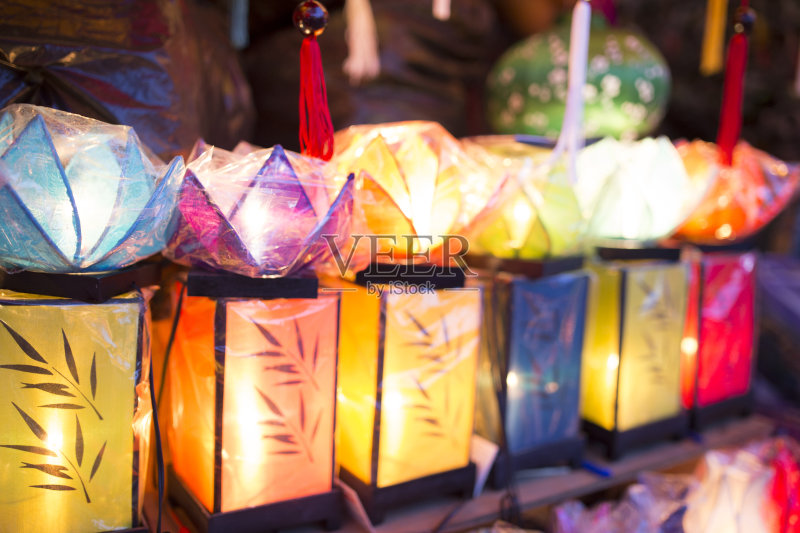 越南会安的灯笼正版图片素材