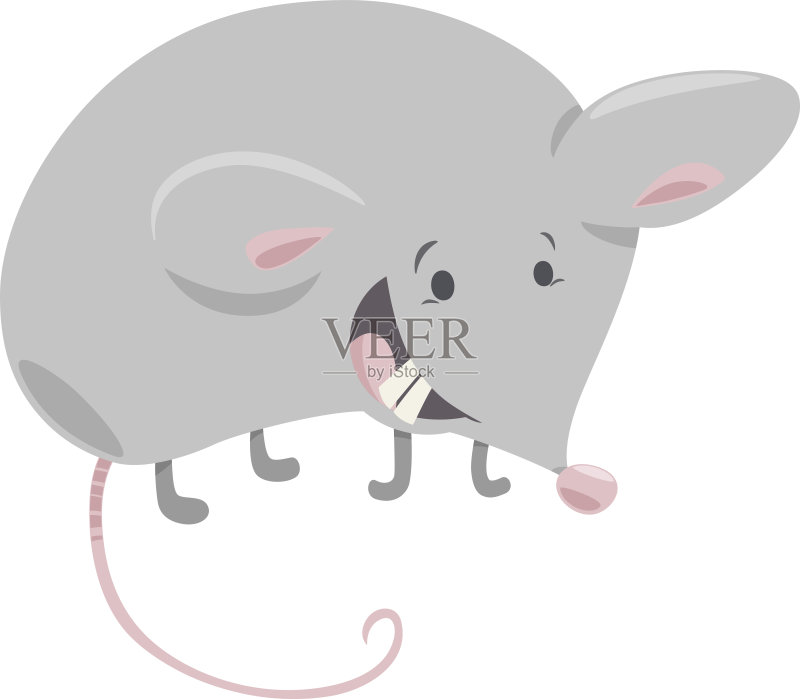 鼠标卡通插图正版插画素材